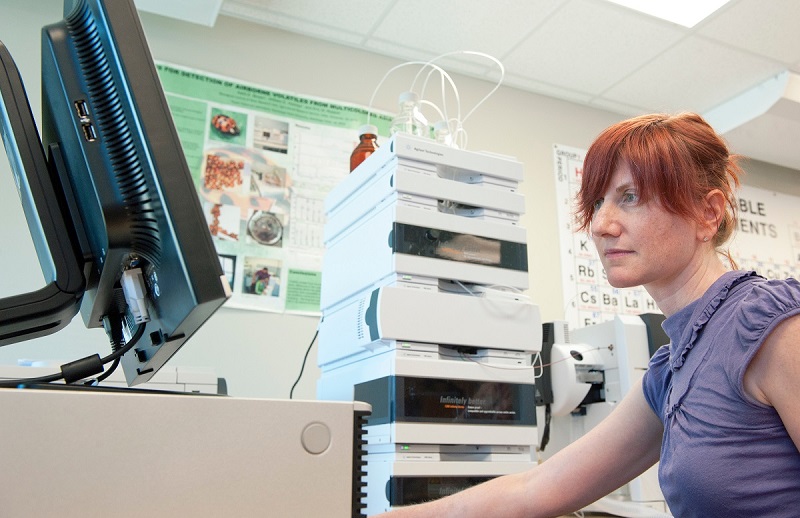 Ashli Brown in lab