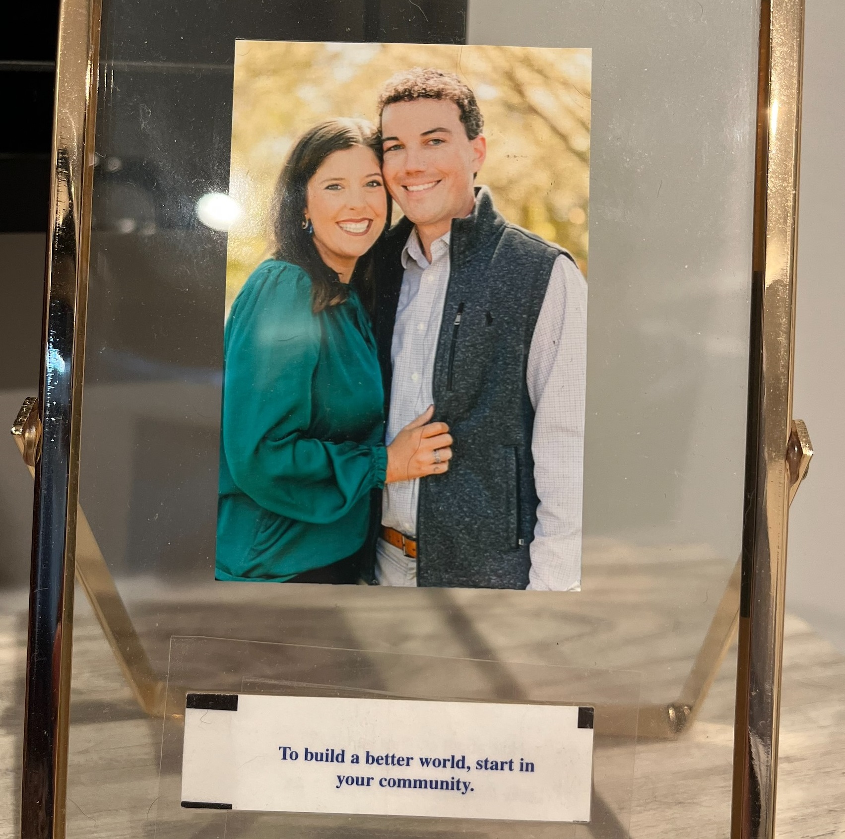 framed picture of a couple