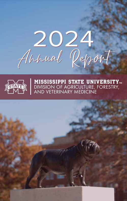 Bulldog statue DAFVM Annual Report Cover
